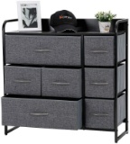 Kamiler 7-Drawer Dresser, 3-Tier Storage Organizer, Tower Unit for Bedroom/Hallway/Entryway/Closets