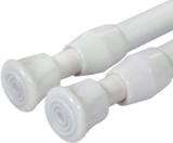 AIZESI 2PCS Spring Tension Curtain Rod, 28 to 48-Inch (White) $17.99 MSRP