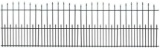 MTB Black Steel Decorative Garden Fence Panels, Metal Fence Animal Barrier 42.3 in H x 33 in W