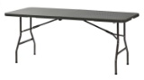 Sandusky Lee FPT7230-BR Plastic Fold in Half Table, 29