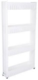 Slim Slide Out Storage Cart with Wheels by Lavish Home, 4-Tier - $37.16 MSRP