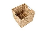 Trademark Innovations Foldable Hyacinth Storage Basket with Iron Wire Frame