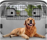 Rabbitgoo Dog Car Barrier for SUVs, Van, Vehicles - Adjustable Large Pet SUV Barriers Universal-Fit