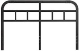 COMASACH 40 Inches Metal Headboard in Black, King