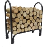 Firewood Rack Log Holder 2.75 Feet,Log Storage Holder,Firewood Stacker for Fireplace Indoor Outdoor
