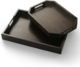 RAKYTO Wood Serving Tray set of 2, 20 