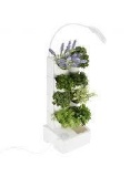 BlueSkyGrow Indoor Vertical Garden Hydroponic Self Watering Planter LED Light 8 Plants Herbs Flower