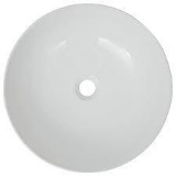 Basin Round Ceramic Kitchen Sink White