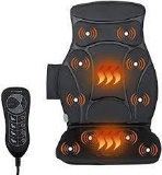 Giantex Car Seat Back Massager Cushion with Heat, 10 Vibrating Motors, 5 Modes and 3 Speed Levels