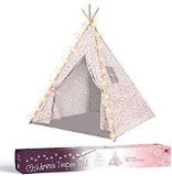 Children's Teepee Tent with Star String Lights