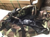 Heavy Duty Square Cargo Duffel Large Sport Gear Equipment Travel Bag Rooftop Rack Bag - Camo