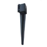MTB Fence Post Anchor Ground Spike Metal Black Powder Coated