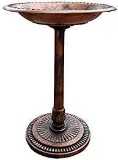 Gray Bunny GB-6906B, Outdoor Pedestal Bird Bath Stand with Steel Ground Anchors