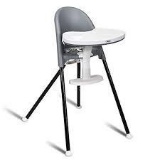 INFANS High Chair Folding, 3 in 1 Convertible Highchair with Detachable Double Trays - $84.99 MSRP