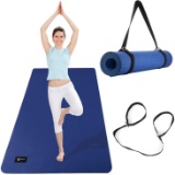 Cambivo Extra Wide Yoga Mat with Carrying Strap (73