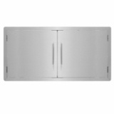 AdirHome Stainless Steel Grill Double Access Single-Face Door - Easy Install Heavy Duty