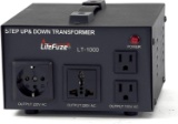 LiteFuze LT-1000 1000-Watt Step Up/Down 110V/220V Circuit Breaker Protection Transformer $72.95 MSRP