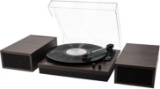 LP and No.1 Retro Belt-Drive Bluetooth Turntable with Separable Stereo Speakers,3 Speed Vinyl Player