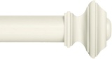 Ivilon Drapery Window Curtain Rod Set - Square Design 1 1/8 Rod. 28