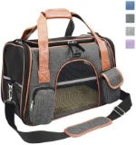 Premium Pet Carrier Airline Approved Soft Sided for Cats and Dogs Portable Cozy Travel Pet Bag