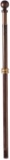 Evergreen Weather Safe Iron Extendable House and Estate Flag Pole with Two Ring Clips, Bronze, 20114