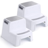 Acko 2 Pack Dual Step Stool for Kids, Toddler Step Stool in Bathroom, Kitchen,Bathroom Stool
