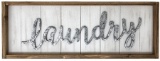 Paris Loft Rustic Laundry Wood Wall Sign Plaque (B07BN9ZB3K)