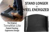 CubeFit TerraMat Lite - Premium Anti-Fatigue Standing Desk Mat (Black) - $44.99 MSRP