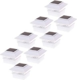 GreenLighting 8 Pack Solar Powered 4 x 4 LED Fence Post Cap Lights for PVC Posts - $159.99 MSRP