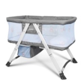 Besrey Baby Bassinet 2 in 1 Travel Crib Baby Bed with Breathable Net
