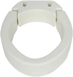 Hinged Toilet Seat Riser for Elongated Toilet Seats