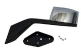 LONGLING Hood Mirror Passenger Right Side Chrome Cover Fit Volvo VNL 2004-2016