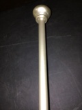 Window Curtain Rod and Finial,Bracket Set, 66-Inch Extends to 120-Inch,3/4 - Inch Diamter,Nickel