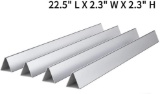 SHINESTAR 22.5 inch Heavier Flavorizer Bars for Weber Spirit 300, Genesis Silver