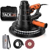TACKLIFE Handheld Drywall Sander, Automatic Vacuum System and LED Light PDS03B - $74.97 MSRP