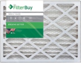FilterBuy 20x25x2 MERV 8 Pleated AC Furnace Air Filter, 20x25x2 ? Silver