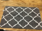 Carvapet Microfiber Moroccan Trellis Non-Slip Soft Kitchen Mat Bath Rug Doormat