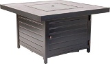 Fire Sense - Langhorne Square Aluminum LPG Fire Pit - Antique Bronze $799.99 MSRP