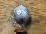 Metal Wood Globe 14''H,9''W 38115