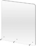 Clear Acrylic Sneeze Safety Guard and Splash Shield, Store Countertop, Restaurant, Reception Desk