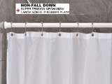 Briofox Shower Curtain Rod, Stainless Steel, White