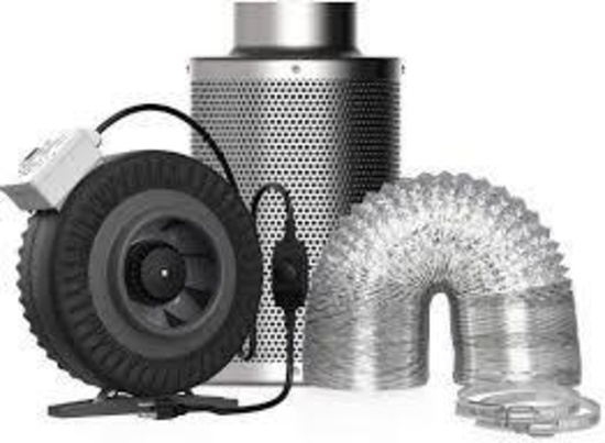 VIVOHOME 6 Inch 440CFM Inline Duct Fan with Air Carbon Filter Odor Control Scrubber - $159.99 MSRP00