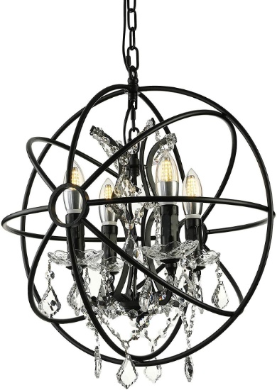 BAYCHEER Industrial Vintage Orb Chandelier Pendant Lighting Lights Hanging Lighting - $199.99 MSRP