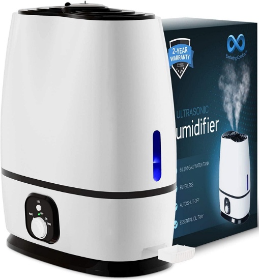 Everlasting Comfort Humidifiers for Bedroom (6L) - Humidifier with Essential Oil Tray $58.95 MSRP