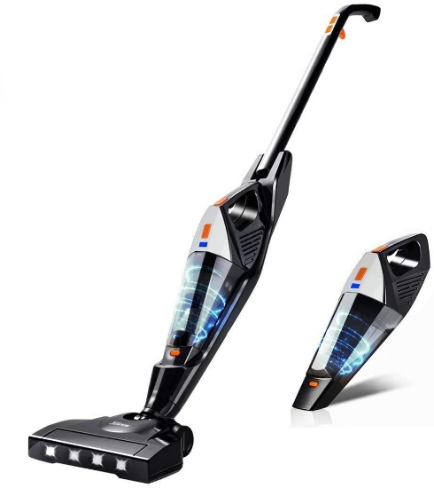 Hikeren Portable Stick Vacuum Cleaner, Lightweight 2 in 1 Cordless Stick Vacuum, White $99.99 MSRP