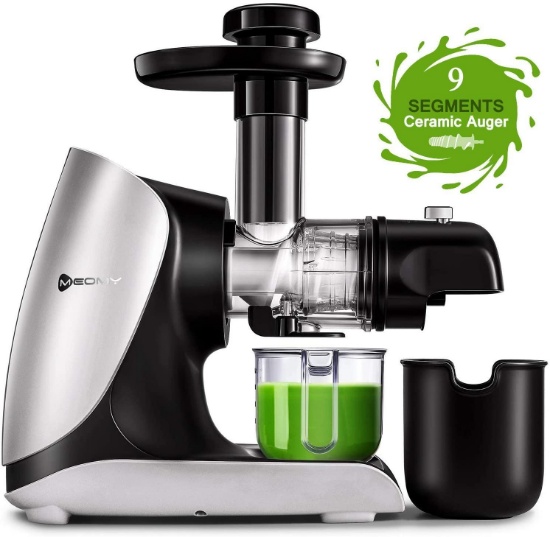 Meomy Masticating Juicer Machines, Slow Cold Press Juicer with Ceramic Auger, 2-Modes $109.90 MSRP
