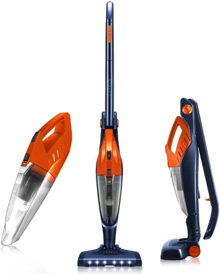 Orfeld Cordless Vacuum, 4 in 1 Stick Vacuum, Lightweight Handheld Vacuum Cleaner