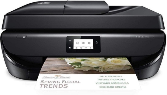 HP OfficeJet 5255 Wireless All-in-One Printer, HP Instant Ink (M2U75A), Black - $89.96 MSRP