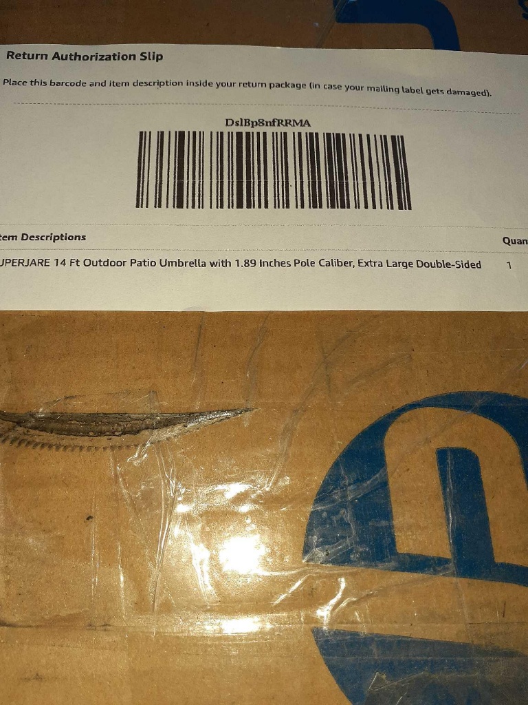 Superjar 14ft Outdoor Patio Umbrella With 1 89 Inched Pole Caliber Extra Large Double Sided Estate Personal Property Auctions Online Proxibid