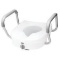 Carex Health Brands E-Z Lock Raised Toilet Seat with Armrests - $43.21 MSRP